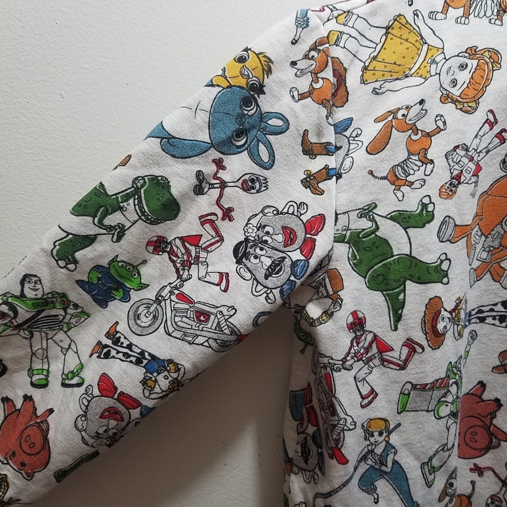 Pixar Toy Story 4 Character Cartoon Print Kids Hoodie Zip 9/10 Disney Sweatshirt - Picture 10 of 13